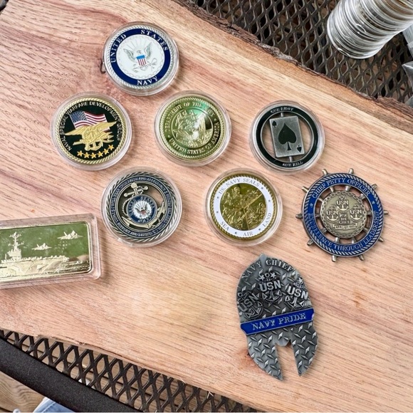 Navy Challenge Coin Collection - Picture 2 of 2
